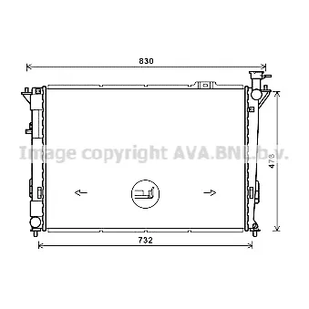 PRASCO HY2447 - Radiateur, refroidissement du moteur