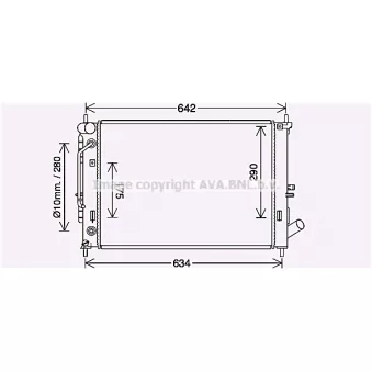 PRASCO HY2465 - Radiateur, refroidissement du moteur
