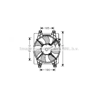 Ventilateur, refroidissement du moteur PRASCO [HY7523]