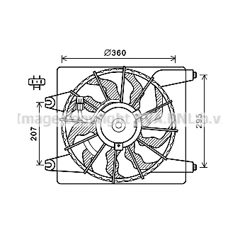 PRASCO HY7560 - Ventilateur, refroidissement du moteur