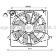 Ventilateur, refroidissement du moteur PRASCO [HY7562]