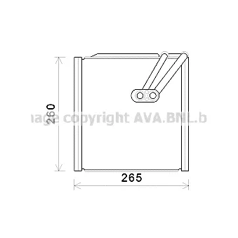 PRASCO HYV406 - Évaporateur climatisation