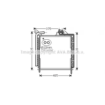 PRASCO JD5040 - Condenseur, climatisation