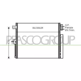 Condenseur, climatisation PRASCO JE022C001