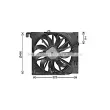 Ventilateur, refroidissement du moteur PRASCO [JR7502]