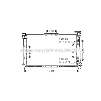 PRASCO KA2040 - Radiateur, refroidissement du moteur