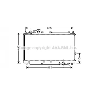 PRASCO KA2059 - Radiateur, refroidissement du moteur