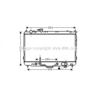 PRASCO KA2096 - Radiateur, refroidissement du moteur