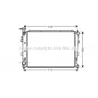 Radiateur, refroidissement du moteur PRASCO [KA2103]