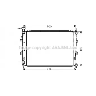PRASCO KA2103 - Radiateur, refroidissement du moteur