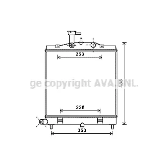 Radiateur, refroidissement du moteur PRASCO [KA2171]