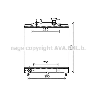 Radiateur, refroidissement du moteur PRASCO [KA2182]