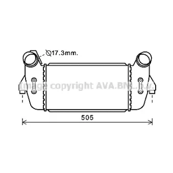 PRASCO KA4213 - Intercooler, échangeur
