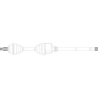 Arbre de transmission avant droit GENERAL RICAMBI CI3011