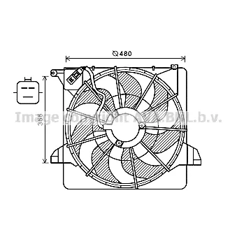 Ventilateur, refroidissement du moteur PRASCO [KA7541]