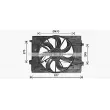 Ventilateur, refroidissement du moteur PRASCO [KA7544]