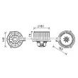 Moteur électrique, pulseur d'air habitacle PRASCO [KA8260]