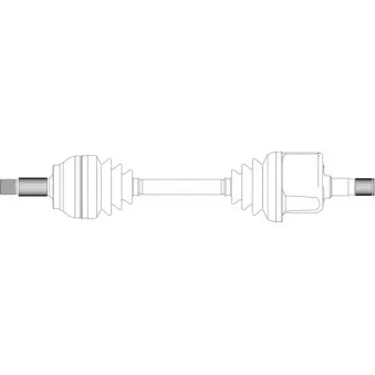 GENERAL RICAMBI CI3038 - Arbre de transmission avant droit