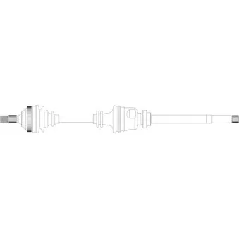 Arbre de transmission avant droit GENERAL RICAMBI OEM 3273K7
