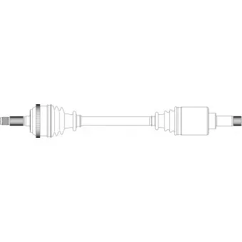 Arbre de transmission avant gauche GENERAL RICAMBI OEM 9566694087