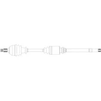 Arbre de transmission avant droit GENERAL RICAMBI OEM 32732V