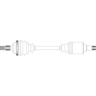 Arbre de transmission avant gauche GENERAL RICAMBI OEM 32728L