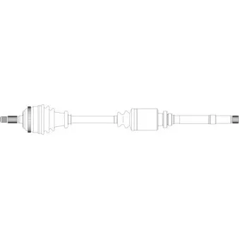 GENERAL RICAMBI CI3132 - Arbre de transmission avant droit