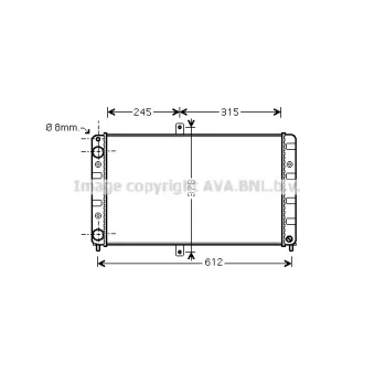 PRASCO LA2016 - Radiateur, refroidissement du moteur