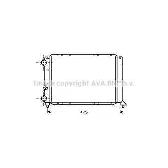 PRASCO LC2028 - Radiateur, refroidissement du moteur