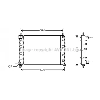 PRASCO LCA2075 - Radiateur, refroidissement du moteur