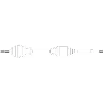 Arbre de transmission avant droit GENERAL RICAMBI OEM 327305