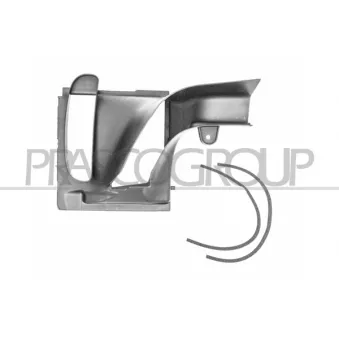 Déflecteur d'air, moteur avant droit PRASCO LR0382103