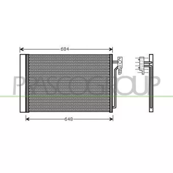 Condenseur, climatisation PRASCO OEM JRW000020