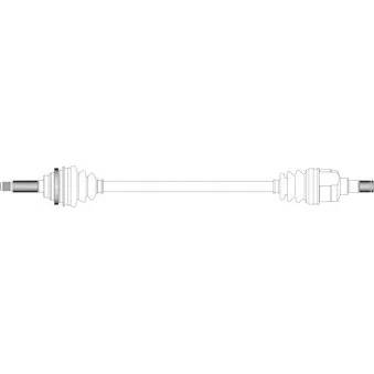 Arbre de transmission avant droit GENERAL RICAMBI OEM 96257824