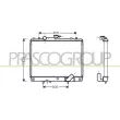 PRASCO MB817R001 - Radiateur, refroidissement du moteur