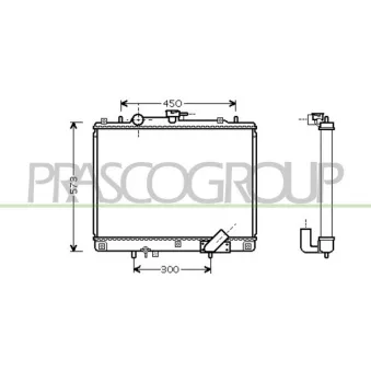 Radiateur, refroidissement du moteur PRASCO OEM MR571147