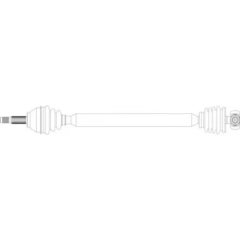Arbre de transmission avant droit GENERAL RICAMBI FI3052