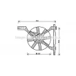 Ventilateur, refroidissement du moteur PRASCO [MC7502]