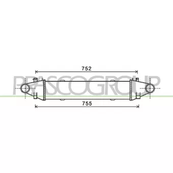 PRASCO ME029N001 - Intercooler, échangeur