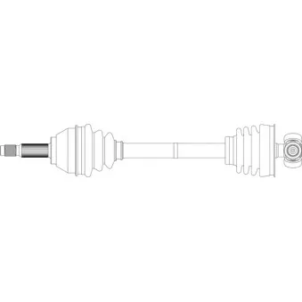 Arbre de transmission avant gauche GENERAL RICAMBI FI3202