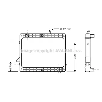 PRASCO ME2123 - Radiateur, refroidissement du moteur