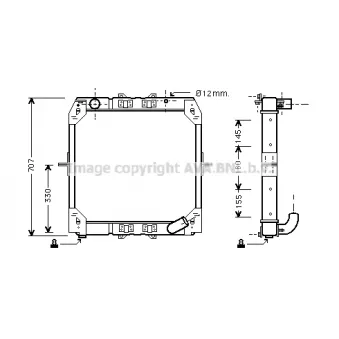 PRASCO ME2165 - Radiateur, refroidissement du moteur