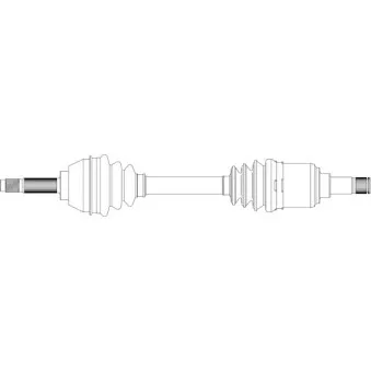 Arbre de transmission avant gauche GENERAL RICAMBI FI3254