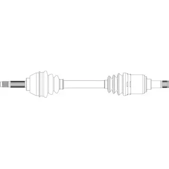 Arbre de transmission avant gauche GENERAL RICAMBI FI3256