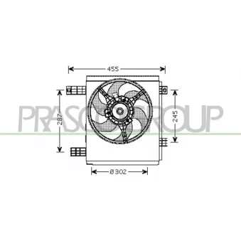 Ventilateur, refroidissement du moteur PRASCO ME302F001