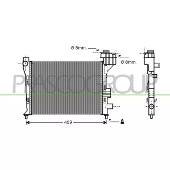 Radiateur, refroidissement du moteur PRASCO OEM 1685000002