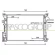 Radiateur, refroidissement du moteur PRASCO [ME328R001]