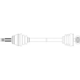 Arbre de transmission avant gauche GENERAL RICAMBI FI3357