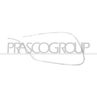 Baguette et bande protectrice, pare-chocs avant gauche PRASCO ME5321244