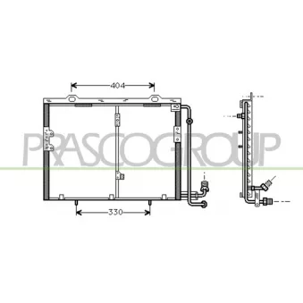 PRASCO ME620C002 - Condenseur, climatisation